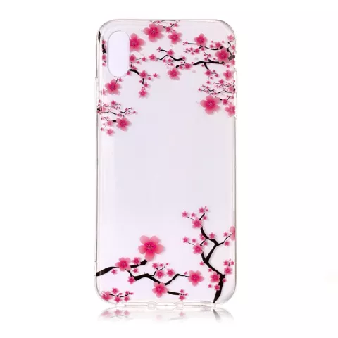 IPhone XS Max Max Clear Blossom TPU - Rose