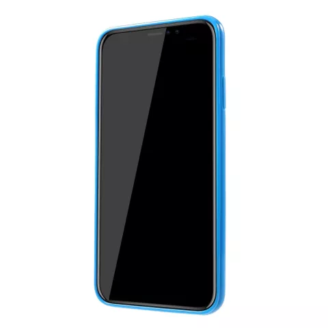 Coque Flexible en TPU compatible avec iPhone XS Max Case - Bleu Brillant