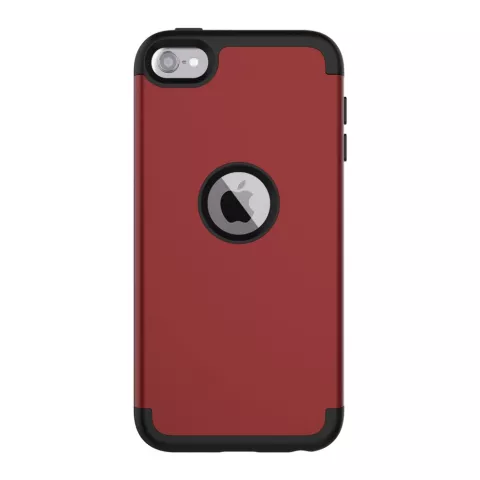 Coque iPod Touch 5 6 7 Armor Antichoc en Polycarbonate de Silicone - Rouge