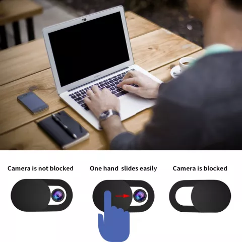 Webcam Cover 3 pi&egrave;ces Curseur de confidentialit&eacute; pour appareil photo - Tablette de t&eacute;l&eacute;phone portable compatible avec iPhone / iPad