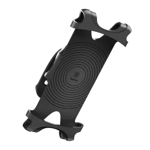 Baseus Support v&eacute;lo Universel 4 - 6 pouces Silicone - Noir
