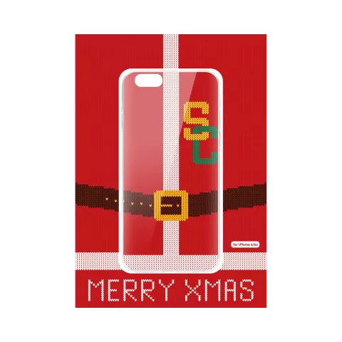 FLAVR No&euml;l Cardcase Ugly Xmas Sweater college footbal iPhone 6 6s - Rouge