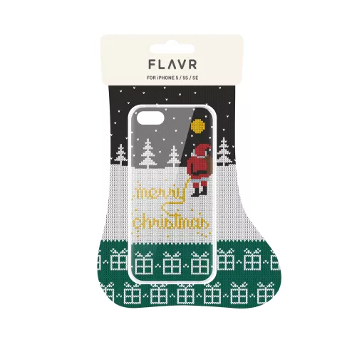 FLAVR Case Ugly Xmas Sweater Yellow Snow Santa Christmas pull iPhone 5 5s SE 2016 - No&euml;l