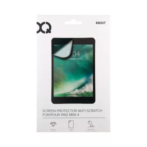 Protecteur d&#039;&eacute;cran Xqisit AS 2pc pour iPad mini 4 &amp; iPad mini 5 (2019) clair