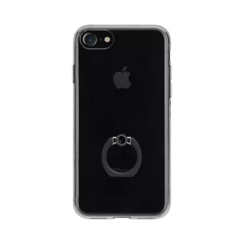 FLAVR Ring Holder Case extra grip black ring iPhone 6 6s 7 8 SE 2020 SE 2022 - Transparent