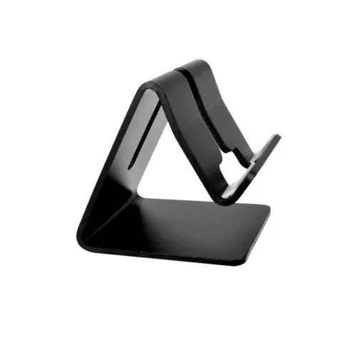 Support de bureau universel pour iPhone en aluminium standard design Mobile / GSM - noir mat