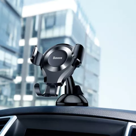 Support de t&eacute;l&eacute;phone pour voiture &agrave; ventouse universelle Baseus compatible avec la navigation iPhone