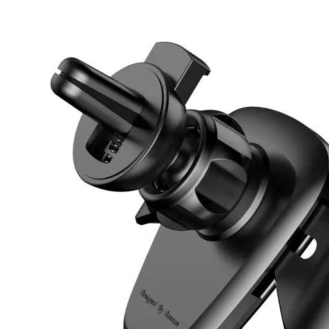Baseus Support voiture Universel grille d&#039;a&eacute;ration voiture GPS smartphone - Noir