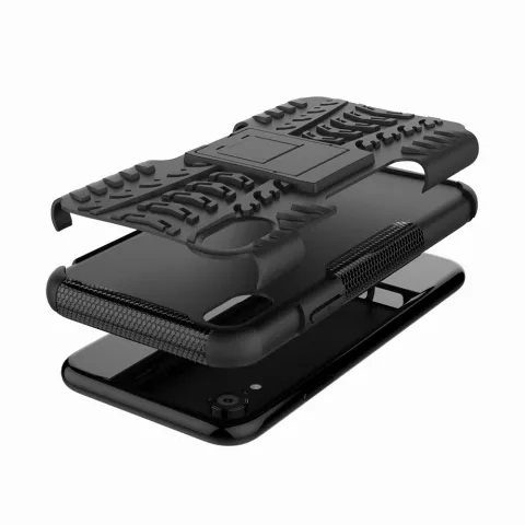 Coque hybride standard antichoc compatible avec iPhone XS Max - Noir