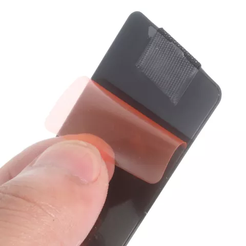 Sangle &eacute;lastique universelle pour t&eacute;l&eacute;phone portable, compatible avec iPhone Android - Sangle noire