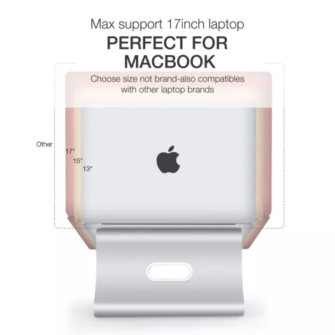 Support ergonomique en aluminium pour ordinateur portable Macbook - Standard