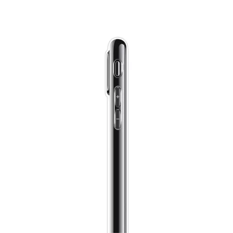 Coque souple feuilles vertes coque transparente compatible avec iPhone X XS - Transparente