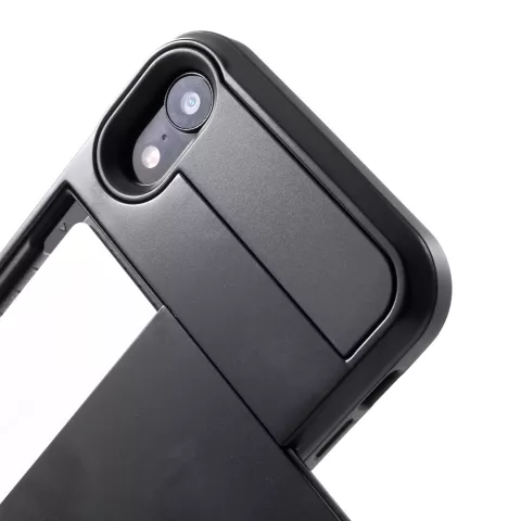 &Eacute;tui porte-cartes secret adapt&eacute; au portefeuille portefeuille rigide iPhone XR - Noir