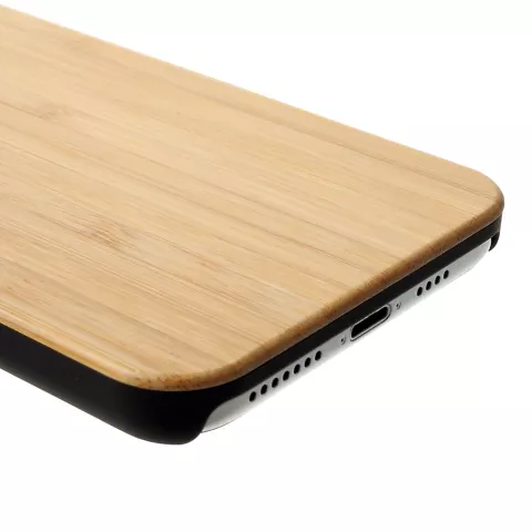 Coque en bois TPU compatible avec iPhone XS Max Cover - Coque marron