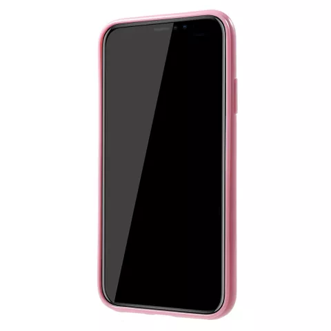 Coque en TPU souple et brillante compatible avec iPhone XR - Coque Rose