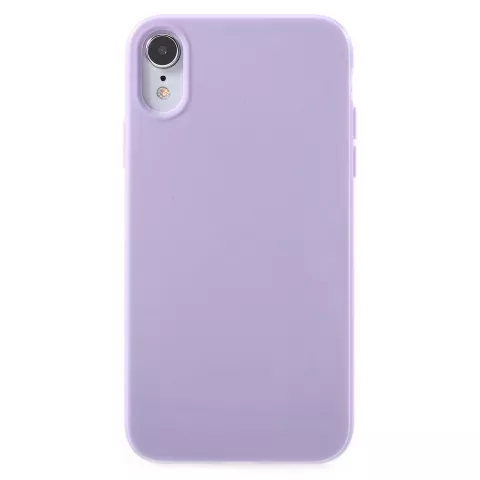 Coque en TPU souple et brillante compatible avec iPhone XR - Coque Violette