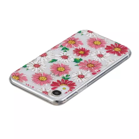 Coque en TPU Marguerites la coque compatible avec iPhone XR