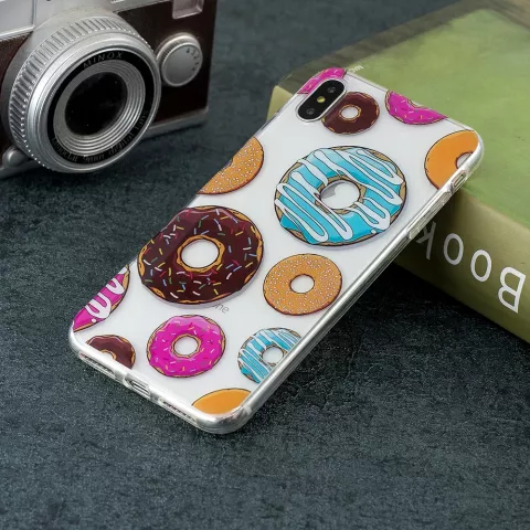 Coque en TPU la coque compatible avec iPhone XS Max - Donut Soft