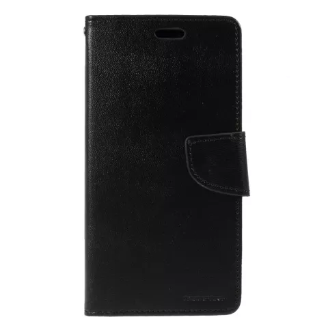 &Eacute;tui portefeuille en simili cuir Mercury Goospery compatible avec iPhone XR - Noir