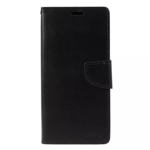 &Eacute;tui portefeuille en simili cuir Mercury Goospery compatible avec iPhone XS Max - Noir