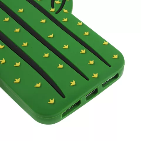 Coque en silicone Cactus la coque compatible avec iPhone XS Max - Coque verte