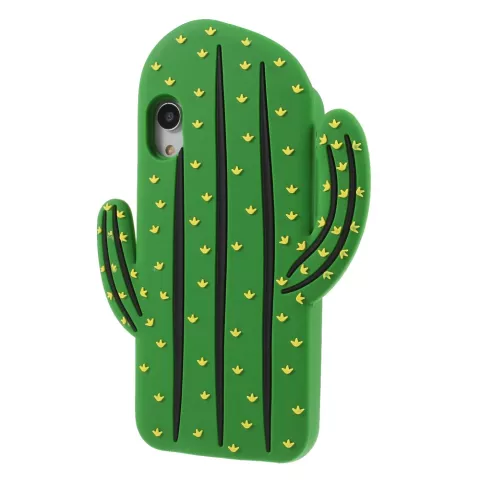 &Eacute;tui en silicone Cactus la couverture compatible avec iPhone XR - &Eacute;tui vert