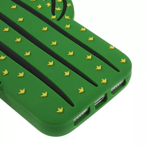 &Eacute;tui en silicone Cactus la couverture compatible avec iPhone XR - &Eacute;tui vert