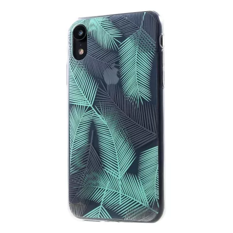 Roar Korea Housse de protection en polycarbonate TPU pour iPhone XR - &Eacute;tui Leaves