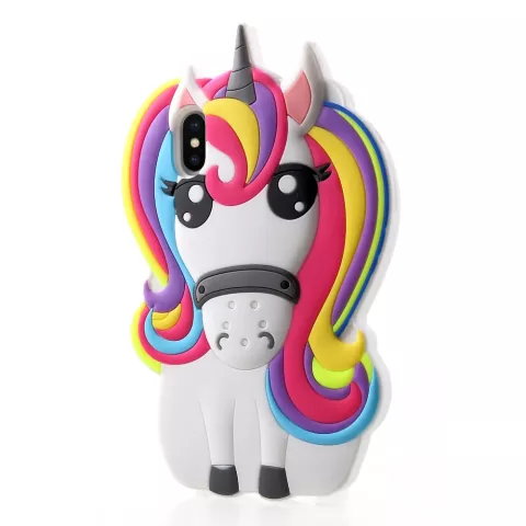 Coque Licorne Coque de protection en silicone compatible avec iPhone XS Max