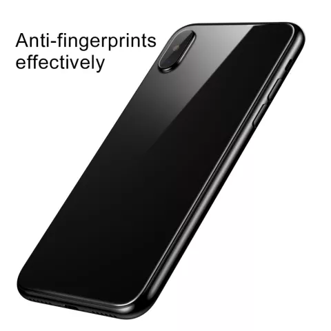 Protection arri&egrave;re en verre tremp&eacute; BASEUS en verre tremp&eacute; compatible avec iPhone X XS
