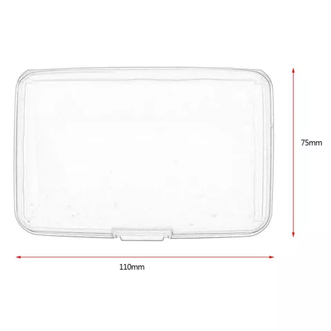 Portefeuille Porte-Cartes en Aluminium Bloc RFID - 6 Compartiments Bleu
