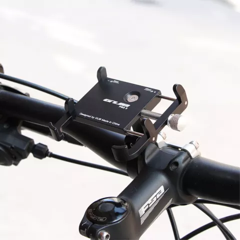 GUB Pro 2 Support de t&eacute;l&eacute;phone universel en aluminium pour v&eacute;los - Noir