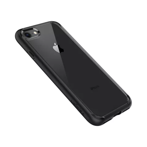 Coque transparente Spigen Ultra Hybrid 2 la coque compatible avec iPhone 7 8 SE 2020 SE 2022 - Noir
