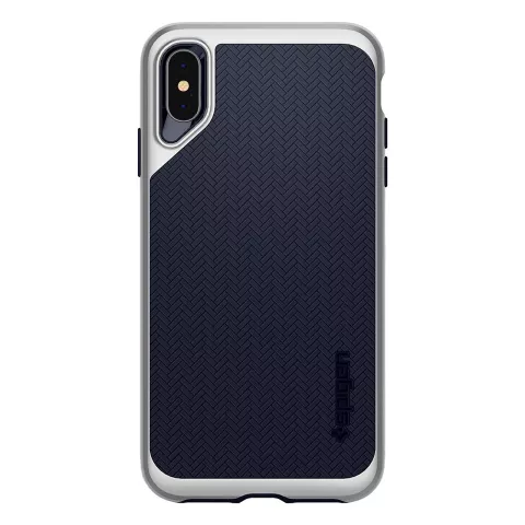 Coque Spigen Neo Hybrid compatible avec iPhone XS Max, coque argent&eacute;e