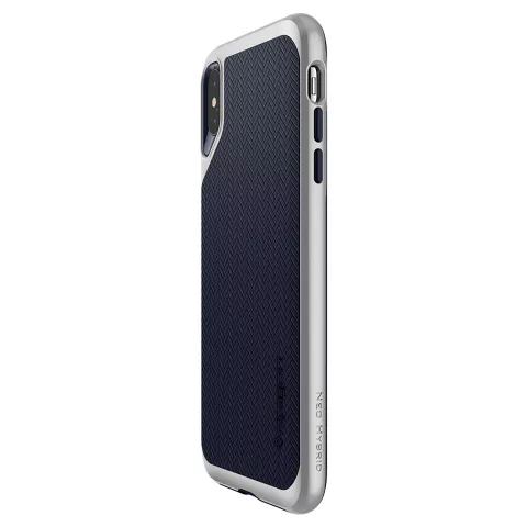 Coque Spigen Neo Hybrid compatible avec iPhone XS Max, coque argent&eacute;e