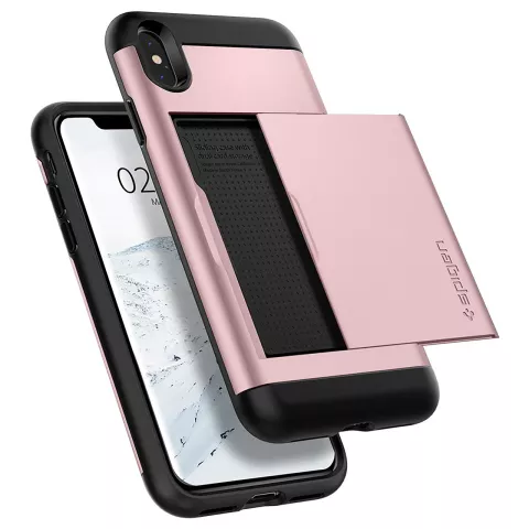 Spigen Slim Armor CS coque de protection or rose compatible avec iPhone XS Max Rose Gold case