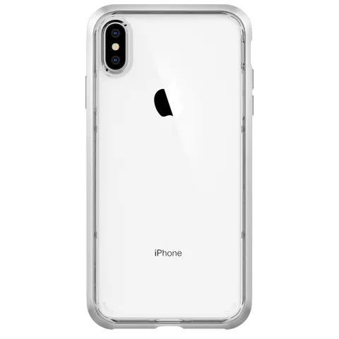 Spigen Neo Hybrid Crystal coque de protection transparente compatible avec iPhone XS Max - coque argent&eacute;e transparente