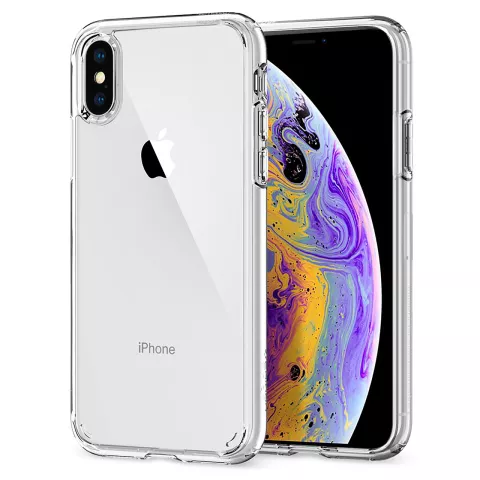 Coque Spigen Ultra Hybrid compatible avec la coque transparente iPhone XS - Transparente