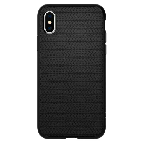 Coque iPhone XS Spigen Liquid Air Case - Noir mat