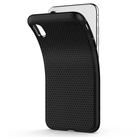 Coque iPhone XS Spigen Liquid Air Case - Noir mat