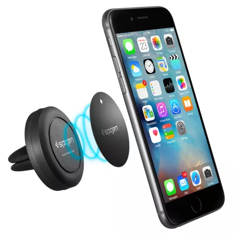 Spigen Kuel Q11 (A200) Support T&eacute;l&eacute;phone Air Magn&eacute;tique - Grille de Ventilation