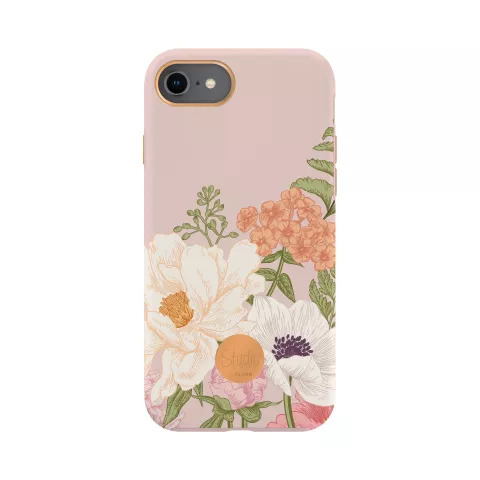 Coque Rigide iPhone 6 6s 7 8 SE 2020 SE 2022 FLAVR Studio Rose Bouquet - Color&eacute;e