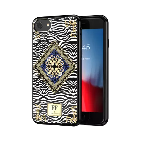 &Eacute;tui Richmond &amp; Finch Zebra Chain compatible avec iPhone 6 6s 7 8 SE 2020 SE 2022