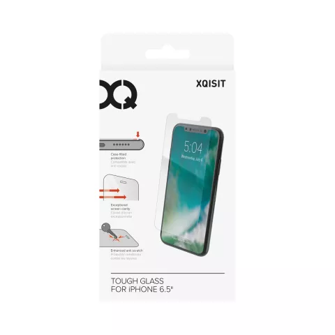 Xqisit Glass protector iPhone XS Max 11 Pro Max - Verre tremp&eacute;