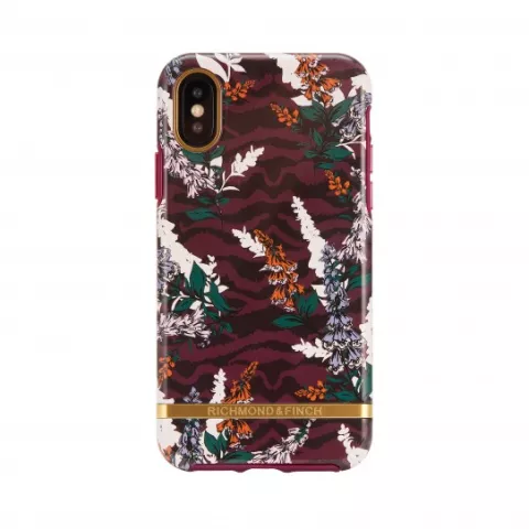 &Eacute;tui Richmond &amp; Finch Flowers Zebra compatible avec iPhone X Case - Floral Zebra