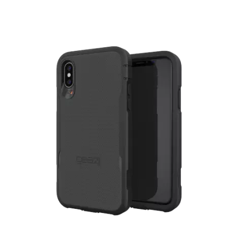 Gear4 Platoon Black la coque compatible avec iPhone X XS - Noir