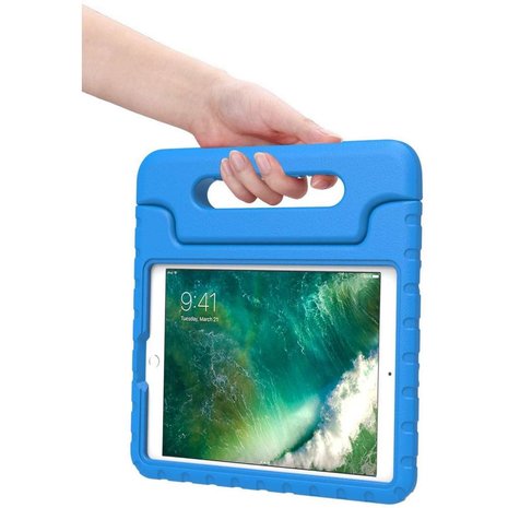 Just in Case Kids Case Stand EVA Cover pour iPad 9.7 (2017 2018) - Bleu