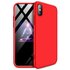 Housse de protection 360&deg; la coque compatible avec iPhone XR - Rouge