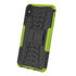 Coque profil de pneu TPU Polycarbonate la coque compatible avec iPhone XS Max - Noir Vert Protection