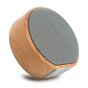 Haut-parleur Bluetooth sans fil texture bois A60 - Mini caisson de basses gris